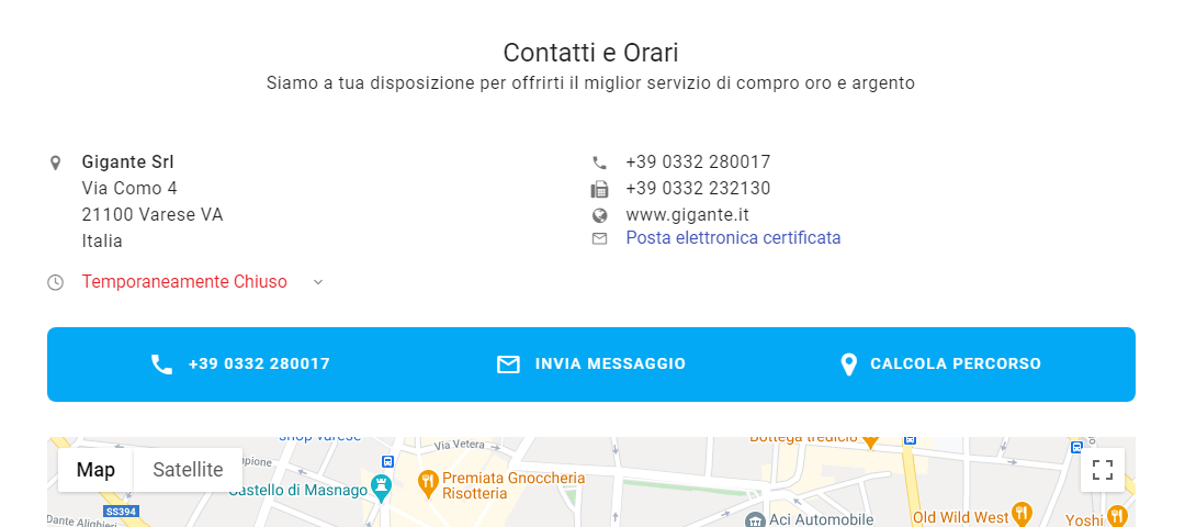 Siamo a tua disposizione per offrirti il miglior servizio di compro oro e argento